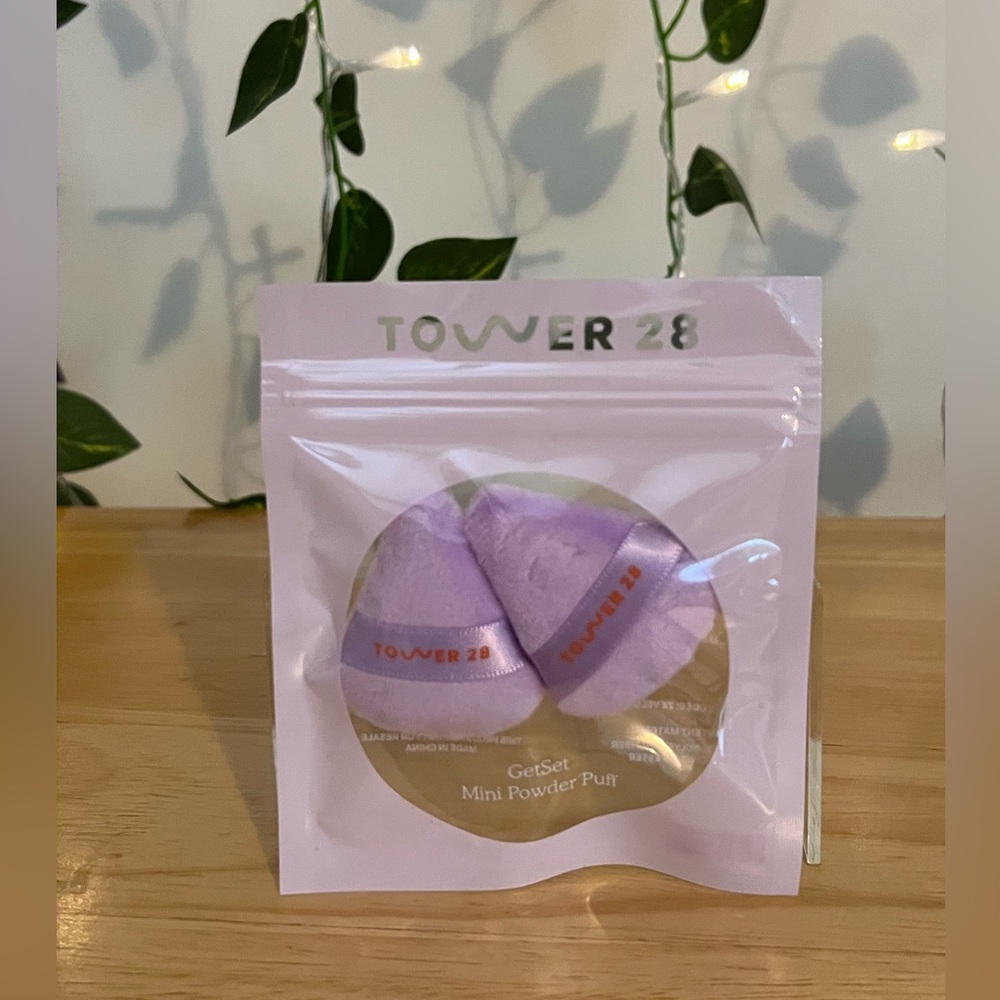 Tower 28 Lavender Mini Powder Puffs - Set of 2
